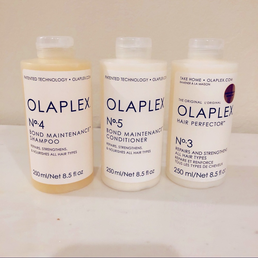 New Olaplex 3 piece set- bond shampoo, conditioner, and hair perfector